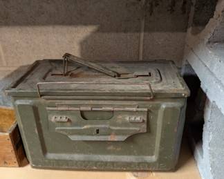 US WW2 Era 50 Cal Ammunition Ammo Box