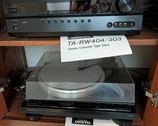 Onkyo Turntable & Stereo Cassette Tape Deck