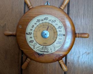 Cooper Ship's Wheel Thermometer 