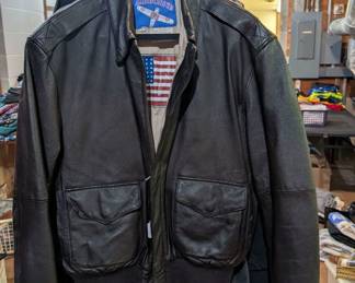 Airborne Leather Bomber Jacket