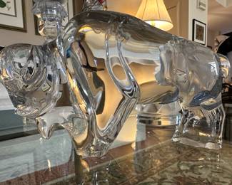 Baccarat Crystal Bison.