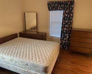 Only the bed frame/mattress remains 