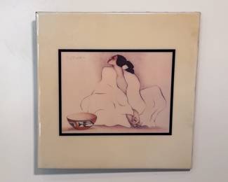 RC Gorman ceramic art tile Zia wall hanging, Native American, Chaco Canyon woman