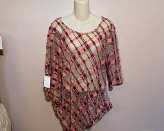 A sheer velvet cutout top, new with tags NWT