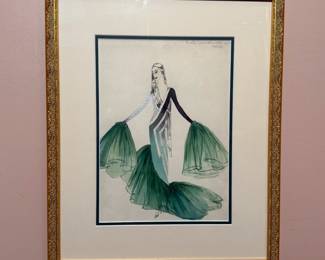 Fashion illustration, months of the year, April