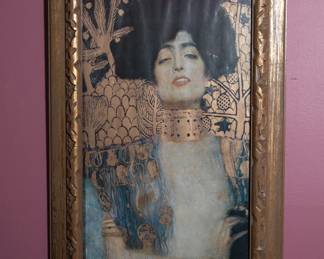 Framed art print of Judith and the Head of Holofernes, by Gustav Klimt