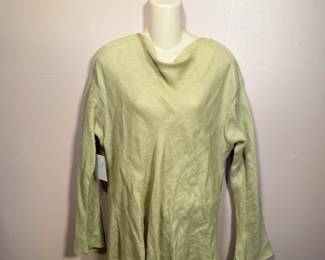 Monika Turtle Studio long sleeve knit top, new with tag NWT, size L