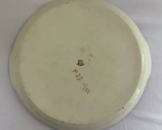Base of the Limoges, France gold trimmed serving platter