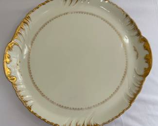 A Limoges, France gold trimmed serving platter