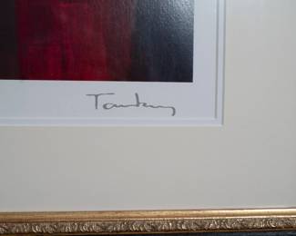 Signature on the Itzchak Tarkay Serigraph "Morning Social"