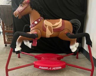 CT410Vintage Radio Flyer Rocking Horse