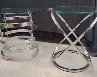 CT402Silver Side Tables Metal