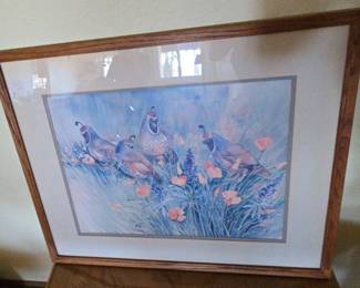 HA125RMarge Gray print  quail