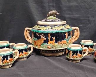 CT400VVintage German Soup Tureen Cider Set