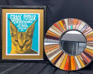 CT476Mosaic Colorful Mirror And Grace Potter And The Nocturnals Music Poster