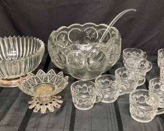 CT501Vintage Moon And Stars Punch Bowl Set