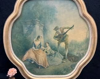 CT487VMusic Lesson by Nicolas Lancret  Muse du Louvre, Paris