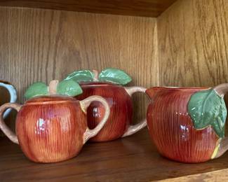 Apple tea pot set 