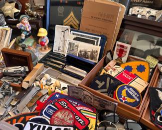 WWII military collectibles