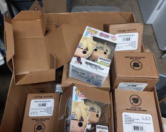 Large case of brand new Boruto: Naruto Funko Pops!