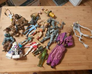 Vintage 90's action figures and toys, Teenage Mutant Ninja Turtles, MC Hammer, Beetlejuice, Spawn
