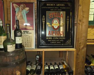 Hundreds of vintage bottles of wine 