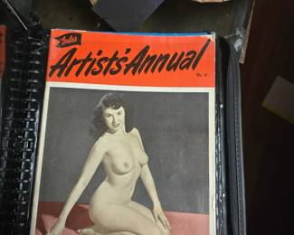Vintage Artists Annual pinup girl magazine collection 