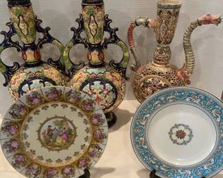 Beautiful Vases and Plates from England and Germany
