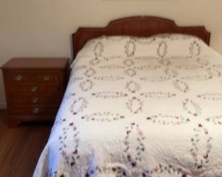 Drexel Heritage Queen Size Bed, Matching Nightstand, And More