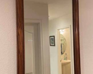 Shelved Wall Mirror And Lions