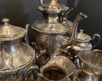 003 Six Piece Sterling Tea Set Made In Mexico