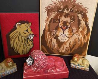 Vintage Lion Decor