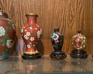 Cloisonn Vases And More