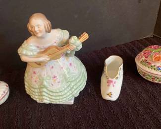 Four Porcelain Herend Decorative Collectibiles 