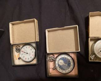 Vintage Clock, Cross Pens, Stopwatches And More