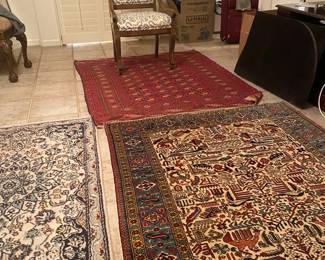 Three Rugs And A Side Chair
