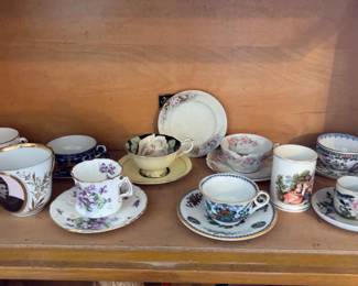 Assorted Tea Cups And Saucers