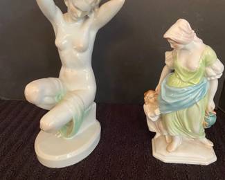 Two Herend Porcelain Figurines