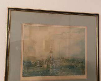 AquatintEtching Of Venice