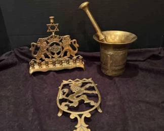 Brass Mortar and Pestel and more