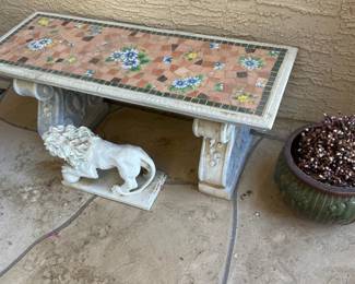 Outdoor Stone Bench And More