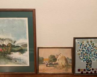 Signed Prints And Oil Painting