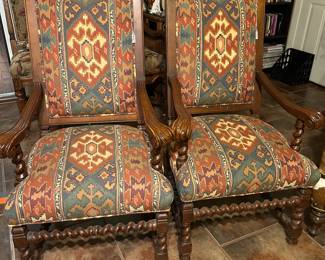 Pair of beautiful vintage occasional chairs 