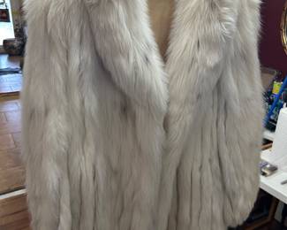 Blue Fox fur coat