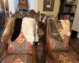 Various fur collars