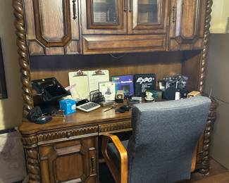Large executive desk (matches lateral filing cabinet)