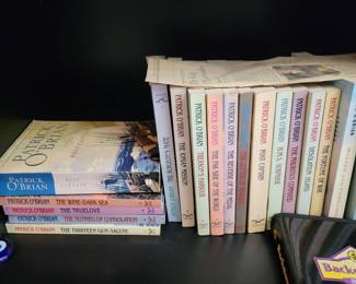 Patrick O'Brian collection of books.
