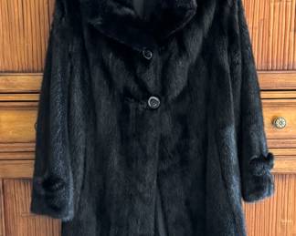 Beautiful black mink coat