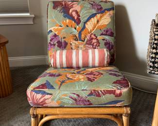 Rattan side chair