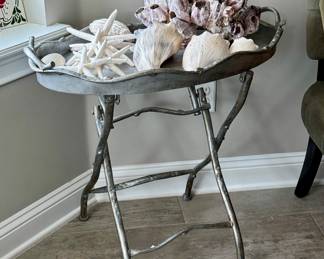 Pretty Silver tray table
